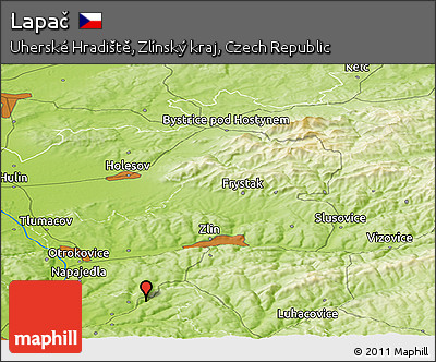 Physical Panoramic Map of Lapač