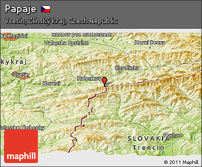 Physical Panoramic Map of Papaje