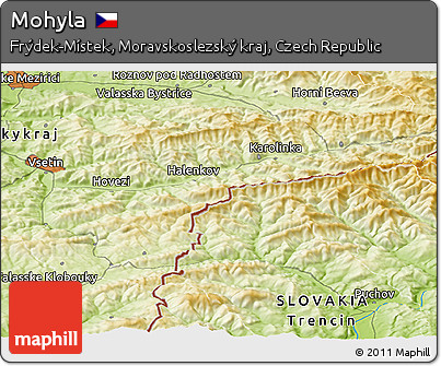 Physical Panoramic Map of Mohyla
