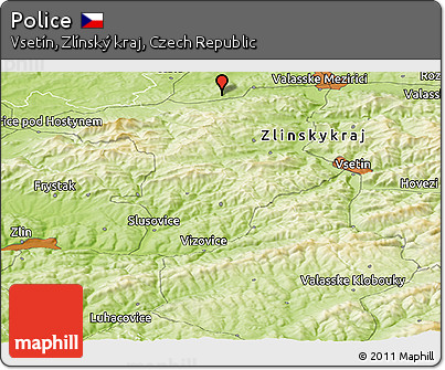Physical Panoramic Map of Police