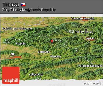 Satellite Panoramic Map of Trnava