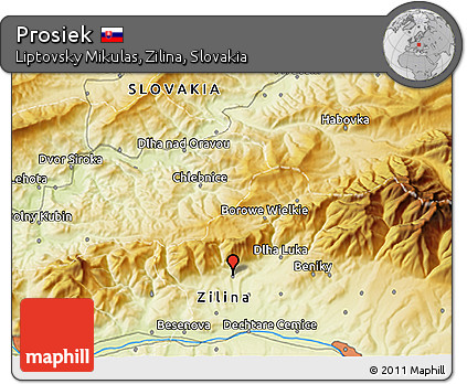 Physical 3D Map of Prosiek
