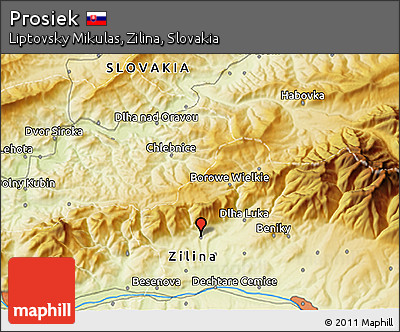 Physical 3D Map of Prosiek