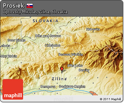 Physical 3D Map of Prosiek