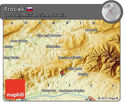 Physical Map of Prosiek