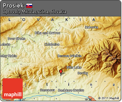 Physical Map of Prosiek