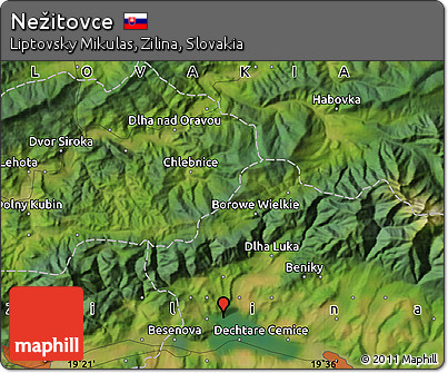 Satellite Map of Nežitovce