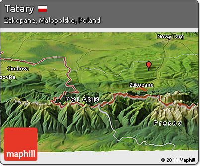 Satellite Panoramic Map of Tatary