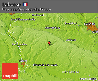 Physical 3D Map of Labosse