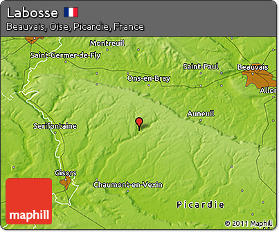 Physical 3D Map of Labosse