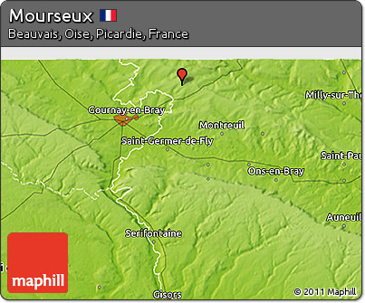 Physical 3D Map of Mourseux