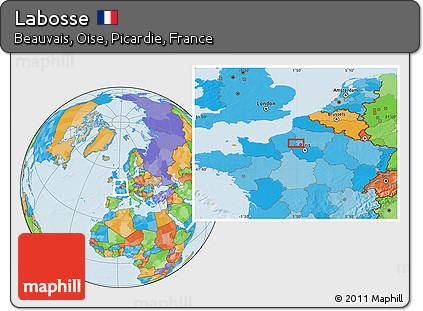 Political Location Map of Labosse
