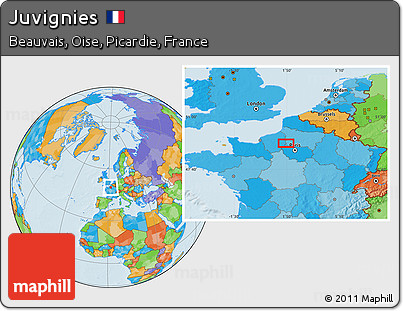 Political Location Map of Juvignies