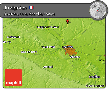 Physical Map of Juvignies