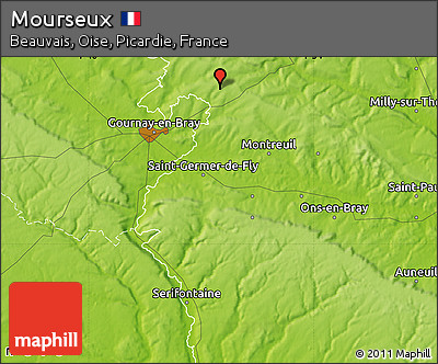 Physical Map of Mourseux