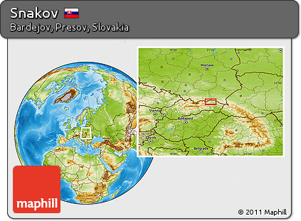 Physical Location Map of Snakov