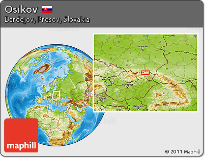Physical Location Map of Osikov