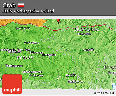Political Panoramic Map of Grab