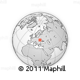 Outline Map of the Area around 49° 19' 21" N, 26° 25' 29" E, rectangular outline