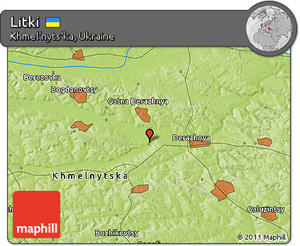 Physical 3D Map of Litki