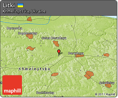 Physical 3D Map of Litki