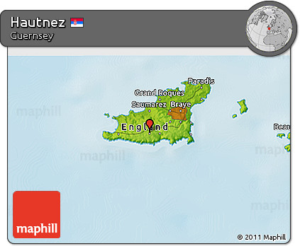 Physical 3D Map of Hautnez