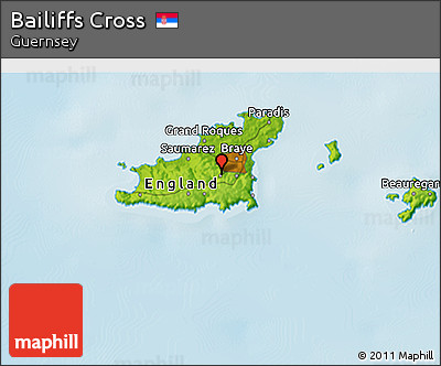 Physical 3D Map of Bailiffs Cross