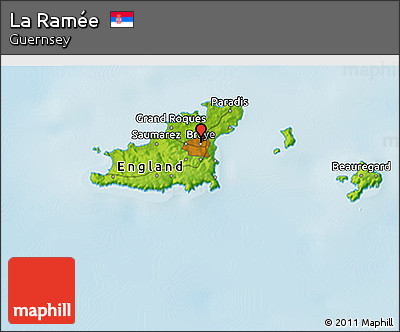 Physical 3D Map of La Ramée