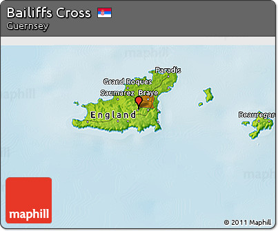 Physical 3D Map of Bailiffs Cross