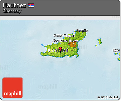 Physical 3D Map of Hautnez