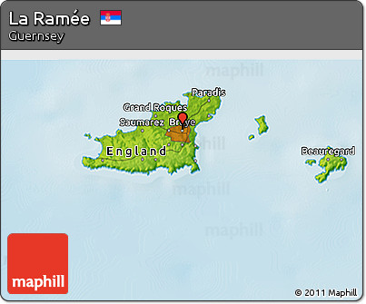 Physical 3D Map of La Ramée