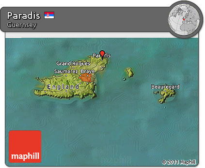 Satellite 3D Map of Paradis