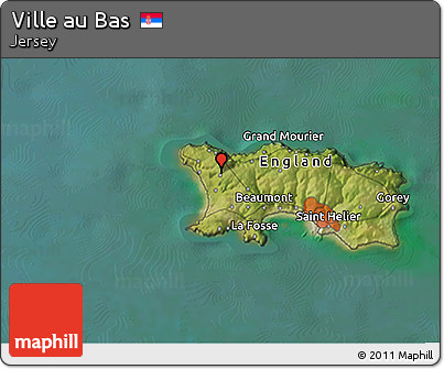 Satellite 3D Map of Ville Au Bas