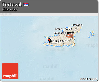 Shaded Relief 3D Map of Torteval
