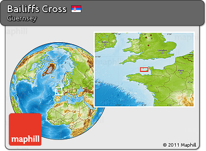 Physical Location Map of Bailiffs Cross