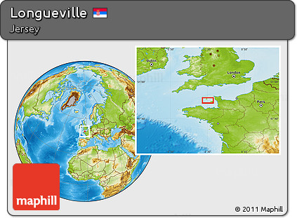 Physical Location Map of Longueville