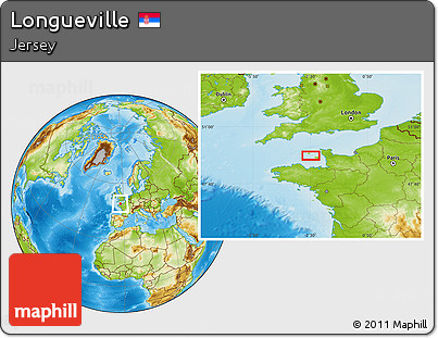 Physical Location Map of Longueville