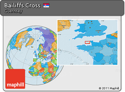 Political Location Map of Bailiffs Cross