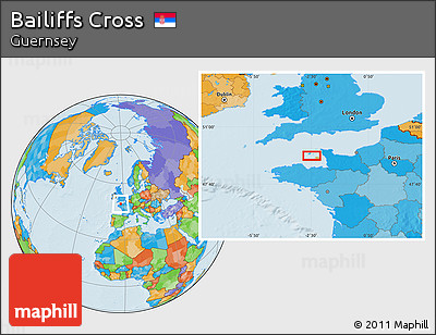 Political Location Map of Bailiffs Cross