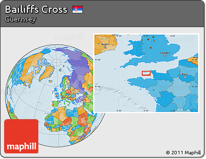Political Location Map of Bailiffs Cross