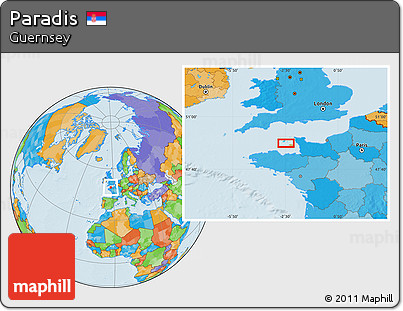 Political Location Map of Paradis