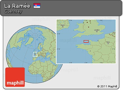 Savanna Style Location Map of La Ramée