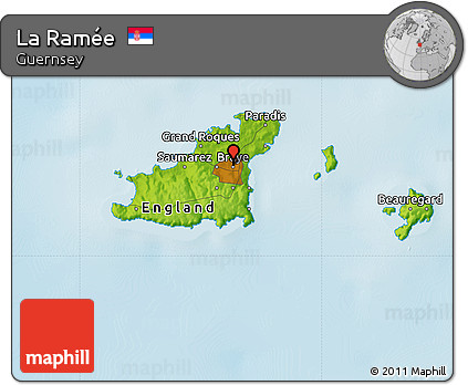 Physical Map of La Ramée