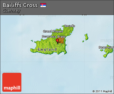 Physical Map of Bailiffs Cross