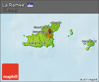 Physical Map of La Ramée
