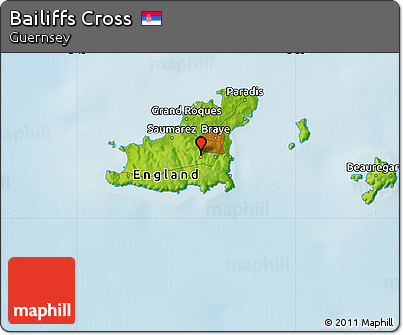 Physical Map of Bailiffs Cross
