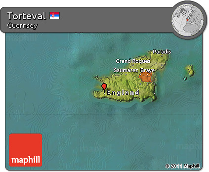 Satellite Map of Torteval