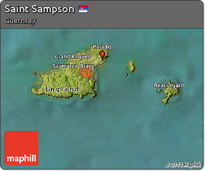 Satellite Map of Saint Sampson