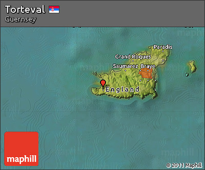 Satellite Map of Torteval