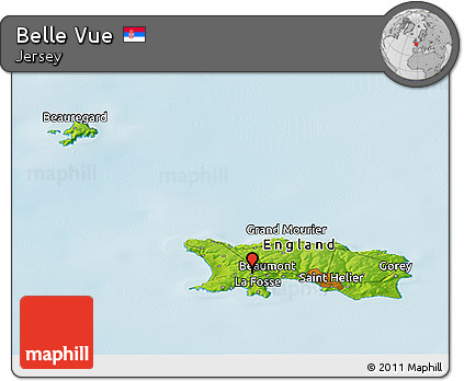 Physical Panoramic Map of Belle Vue